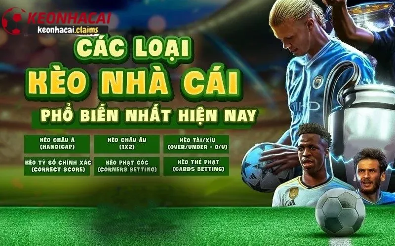 Các loại kèo nhà cái phổ biến trên thị trường hiện nay